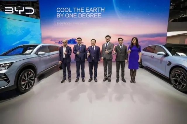 Chinas new energy vehicle &quotPhalanx" shines at the Munich Motor Show in Germany