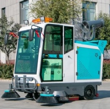 48V120A Yisen Hot Sales Ride on Electric Street RoadMLH Floor Sweeper /City Path Cleaning Sweeping Truck