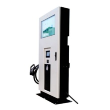 Chademo ccs fast charging with advertising screen 60kw electric vehicle charging station