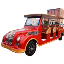 China Factory 6 Seater Electric Golf Cart Sightseeing Car Vintage Classic Car