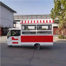 Food Truck Promotional Price Customized Mobile Hamburger Hot Dog Three-Wheel Food Cart