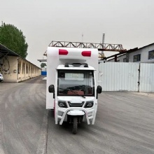 Customizable Outdoor Leisure Dining Truck Mobile Ice Cream Kiosk Three-Wheel Food Cart