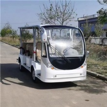 Factory customized 72V 11-seater electric sightseeing car for scenic spots, hotels, stadiums and resorts