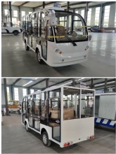 2024 latest luxury resort, park, factory, hotel 11-seater 72V electric sightseeing car