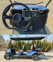 Newly designed professionally customized adjustable 6-seat electric golf cart
