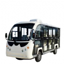 72V Lithium Battery Sightseeing Bus Electric 11 Seats Passenger Bus with door