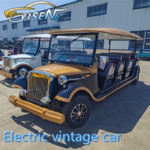 Luxurious 14-seater electric sightseeing car, scenic spot, hotel and resort shuttle bus, electric classic car