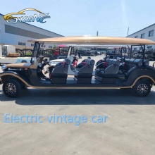 Luxurious 14-seater electric sightseeing car, scenic spot, hotel and resort shuttle bus, electric classic car