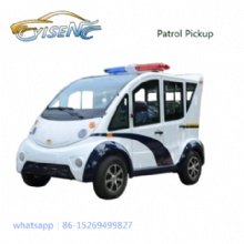 4 Seats Electric Patrol Car White Color with High Speed