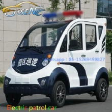 4 Seats Electric Patrol Car White Color with High Speed