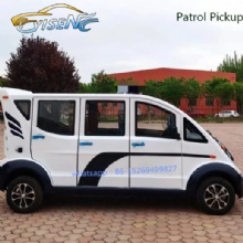 4 Seats Electric Patrol Car White Color with High Speed