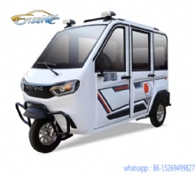 2024 Hot Sale Model CX Three Wheels Cargo Electric Tricycle Motorcycle Rickshaw Fully Enclosed Mobility Scooter Cargo