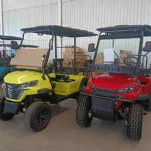 New Launched Wholesale Lead Acid/Lithium Battery Electric Golf Cart 4+2 Seater Buggy