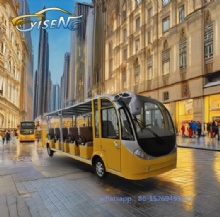 Electric 8-11 Seater Sightseeing Bus Battery Powered Passenger Vehicle for City Tours & Car Shuttles